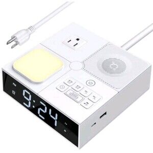 Multi-Functional Sleep Sound Machine Alarm Clock 41 Soothing White Noise NEW
